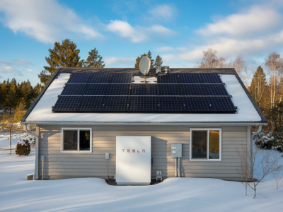 Comment vérifier si une installation SunPower + Tesla Powerwall peut alimenter une maison de 120 m² en hiver sans recours au réseau