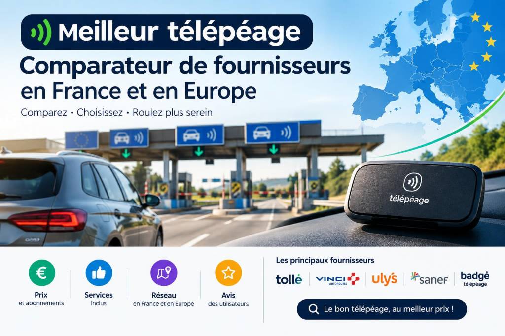 Meilleur télépéage : comparateur de fournisseurs en France et Europe